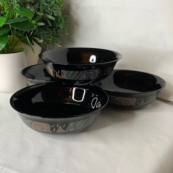arcoroc Other - Set of 4 vintage Arcoroc Tampico soup / cereal bowls.